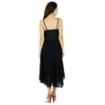 thumbnail image 5 of Bimba Womens Georgette Dress Sheer Shaghetti Strap Prom Dresses With Pockets, 5 of 9