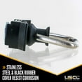 thumbnail image 2 of Single Stud Fitting w/ D Ring - Black, 2 of 7