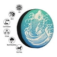 thumbnail image 5 of XMXY Abstract Fish Animal Spare Tire Cover, Universal Waterproof Cover for Jeep RV Tire Wheel Protection, 17 inch, 5 of 8