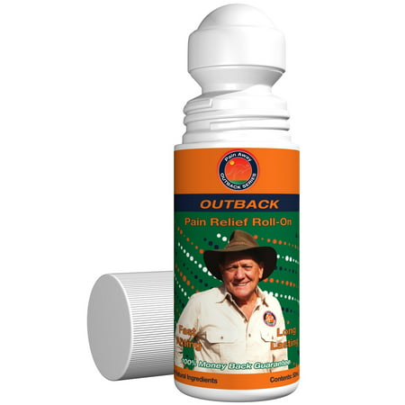 Outback All-Natural Pain Relief  50mL Roll-On (1.69 fl oz)  Topical Oil Chosen By Sufferers of Neuropathy, Arthritis, Fibromyalgia, Plantar Fasciitis, Back Pain, Sciatica, Tendonitis & Tennis