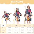 thumbnail image 4 of FORMRS Wearable Blanket Hoodie with Sleeves for Kids Cozy Flannel Sweatshirt, Flowers Pattern Style, 4 of 7
