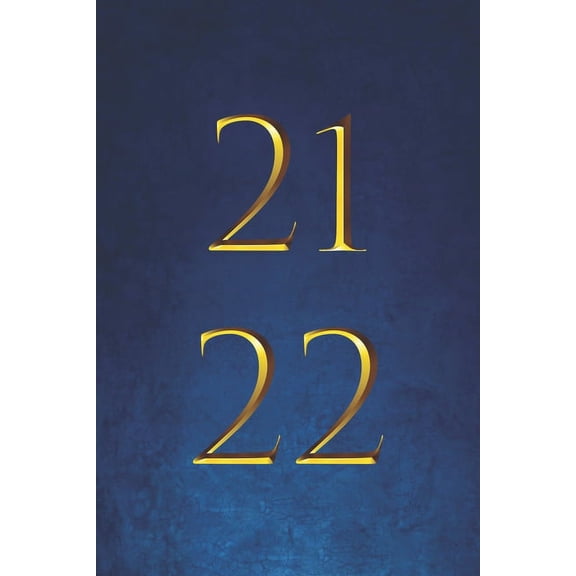 2021 2022: Agenda 21-22 settimanale, Organizator mensile per 2 Anni, Giugno 2021 - Giugno 2022 A5, Agenda 21 - 22 giornaliera, Pianificatore, Calendario, Diario, blu (Paperback)