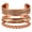 D014 Copper 1, variant on By Touchstone Indian Copper Brass Peace Healing Yoga Meditation 4 Jewelry Bracelets For All.
