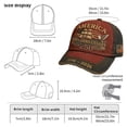 thumbnail image 3 of Wonitaaizi US 250th Anniversary Retro Floral Print Hat Patriotic 1776-2026 American Flag Eagle Baseball Cap Celebration Hat, 3 of 6