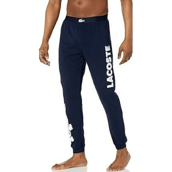 Lacoste Men's Relaxed Fit Graphic Croc Print Pajama Jogger Pant, Small