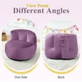 thumbnail image 4 of 『Home Decoration』Yalmila Ultra Soft Bean Bag Chair for Kids and Adults includes pocket,Zipper Comfy Chair(2.5ft, Lavender Purple)!Note SMALL sizes!, 4 of 11