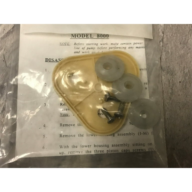 Hy Pro Shurflo 9439506 Diaphragm Kit For 8000 - Walmart.com