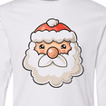 thumbnail image 4 of Inktastic Cute Santa Claus Face Long Sleeve Youth T-Shirt, 4 of 5