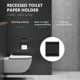 thumbnail image 4 of Recessed Toilet Paper Holder,Stainless Steel Double Roll Paper Box for Bathroom,Wall-Mounted Paper Storage Rack, 4 of 5