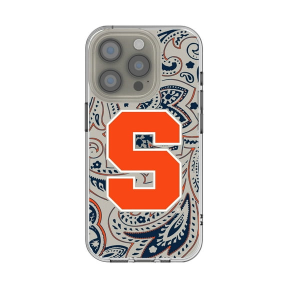 Syracuse Orange iPhone Paisley Design Clear Case