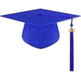 thumbnail image 2 of Conjunto de bata y gorro de graduación, sombreros largos con borlas, sombrero de hélice Unisex, accesorios para traje de graduación, disfraz para niños, azul, 2 of 5