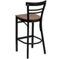 thumbnail image 4 of Home Square 29" Ladder Back Metal Stool in Cherry - Set of 3, 4 of 5