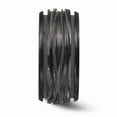 thumbnail image 3 of Edward Mirell Black Titanium Polished Grooved Wave Ring Size: 9; for Adults and Teens; for Women and Men, 3 of 7