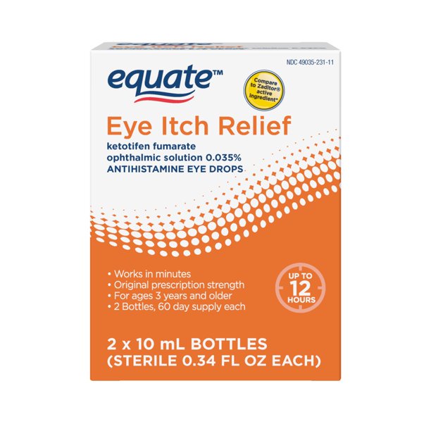 Equate Eye Itch Relief, 2 Count