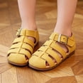 thumbnail image 5 of TBWNWG Girls Sandals for Everyday Casual Wear Breathable Closed Toe Beach Shoes for Toddler and Kids Spring Summer Outdoor Play Footwear Soft Sole Comfort Lightweight Sandals, 5 of 8