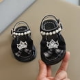 thumbnail image 2 of Otqutp Summer Footwear for Toddler Girls Girls Sandals Summer for Children Wearing Beach Shoes Pearl Soft Sole Breathable Shoes, 2 of 4