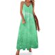 thumbnail image 1 of Vestido sin mangas con diseño de plumas verdes y brillo artístico, vestido de verano 2024, vestidos de fiesta para mujer, 1 of 7