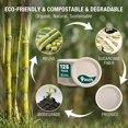 9 Inch Paper Plates 125 Pack 100% Compostable Plates Natural-125Pcs,9 ...