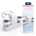 thumbnail image 1 of Base de carga para Oculus Quest 2, controlador VR y auriculares que se cargan simultáneamente, con 2 baterías recargables y cable magnético, 1 of 8