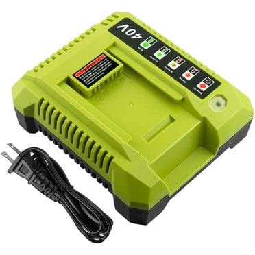 40 Volt Lithium-Ion OP401 Charger Compatible with Ryobi 40V Battery OP4026 OP40201 OP4040 OP40401 OP4050 OP4050A OP40501 OP40601