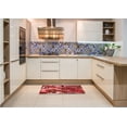 thumbnail image 6 of Ahgly Company Machine Washable Indoor Rectangle Transitional Cranberry Red Area Rugs, 5' x 7', 6 of 7