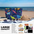 thumbnail image 5 of Fuzoiu Dinosaurs Print Waterproof Beach Tote Bag for Women Girls with Zipper,Sandproof Pool Swim Bag,Large Capacity Beach Travel Bag for Pool Swim Travel Everyday, 5 of 7
