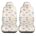 thumbnail image 2 of XMXT 2Pcs Car Seat Cover Decor Protector, Baby Children Cartoon Print Front Seat Covers for Cars SUVs, Universal Fit, 2 of 9