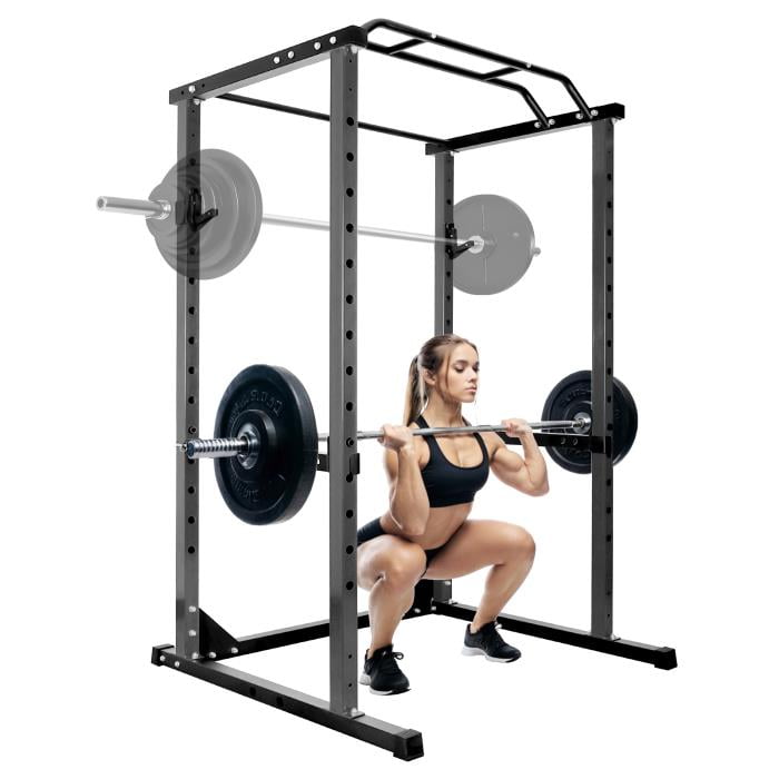 1.8mm Thickened Steel Pipe, 1200LB Load-bearing, 14-Level Adjustable Squat Rack, Multifunctional Power Cage, Power Rack, Squat Rack - For Gyms, Home Gym Rooms, Professional Training Rooms