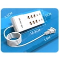 thumbnail image 4 of 50W/10A 10-Ports USB Charging Station Multi Port Hub Charger for Multiple Devices Extension Socket, 4 of 7