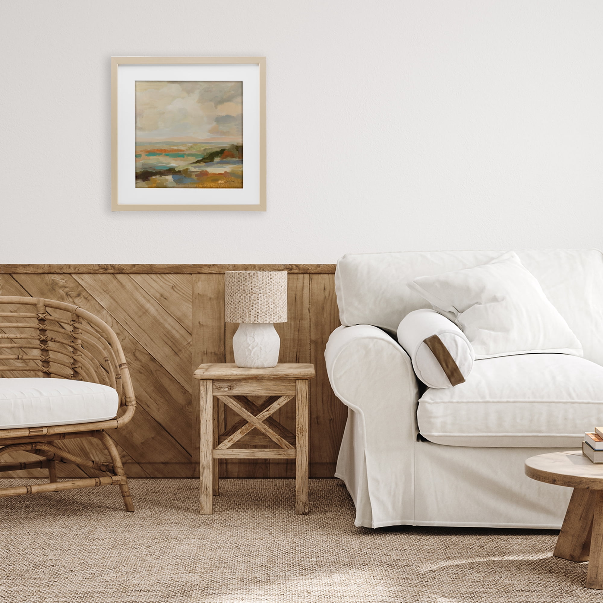 Stupell Industries Muted Harmony Palette Birch Framed Print Under Glass, design by Silvia Vassileva