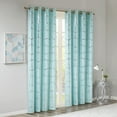 thumbnail image 5 of Intelligent Design Raina Total Blackout Metallic Print Grommet Top Curtain Panel, 5 of 12