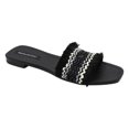 thumbnail image 1 of Sandalias de piso Onne en Textil – Negro, 1 of 3