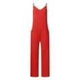 thumbnail image 5 of Combinaison Longue à Bretelles en V pour Femmes avec Poches pour Tenue Décontractée, 5 of 5