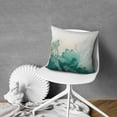 thumbnail image 7 of Watercolor Teal Green Throw Pillow Covers 16 X 16 Inch, Set Of 4, Linen Study Sofa Cushion Cover Indoor Living Room Home Decor, 7 of 7