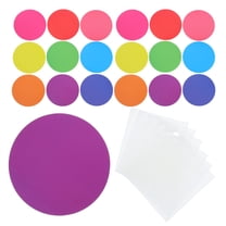 COMPUKAS 108pcs Spring Circle Paper Cutouts Multi-Color Decorations for Students Educational Events and Crafts