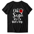 thumbnail image 3 of Gibobby Camisetas Mujer Baratas Manga Corta Mujeres Casual Camisas imprenta Cuello corto manga corta Tee Tops Tunic Blose(Negro,M), 3 of 4
