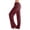 Red, variant on Women's Leopard Print Pajama Pants, Soft Stretchy Pajamas Bottoms with Pockets for Lounging
