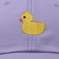 thumbnail image 5 of DALIX Cute Ducky Soft Baseball Cap Dad Hat in Lavender, 5 of 7