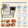 thumbnail image 7 of Electric Tumbler Marinator 360° Bidirectional Rotation Meat Vegetable Curing Machine 70L, 7 of 7