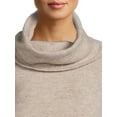 thumbnail image 2 of Dreamers by Debut Women’s Cowl Neck Sweater with Long Sleeves, Midweight, Sizes XS-XL, 2 of 6