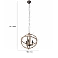 thumbnail image 5 of Benjara Impressive Cade 3 Light Roped Chandelier, 5 of 5