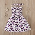 thumbnail image 6 of NiSHUIHAN Dresses for Girls Kids Baby Girls Dress Beach Dresses Casual Sleeveless Princess Summer Dress Purple 1-2 Years, 6 of 7