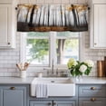 thumbnail image 2 of Orange Forest Farmhouse Short Window Curtain Valances, Vintage Foggy Woods Tree Mysterious Rod Pocket Kitchen Valances for Living Room Bedroom Bathroom Cafe 42" x 12", 2 of 8