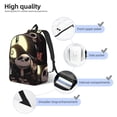 thumbnail image 3 of Goofa The Nightmare Before Christmas Pattern Durable Canvas Daypack - High-Quality Vintage Backpack, Compact & Versatile for Travel and Everyday Use-Medium, 3 of 5