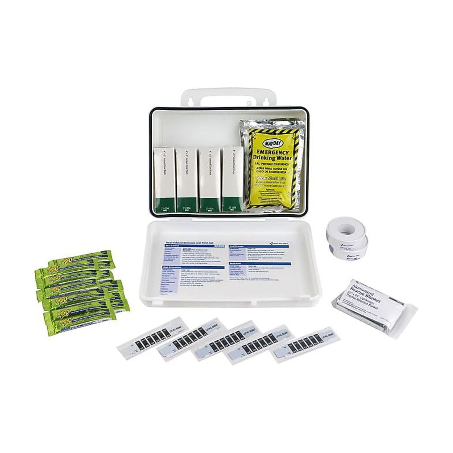 First Aid Only 5250 Plastic case Unitized OSHA Compliant Heat Stress Kit (26 Pieces)