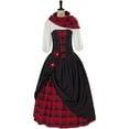 thumbnail image 2 of Women's Scottish Highland Plaid Dress - Southern Belle Dress for Christmas & Halloween, 2 of 8