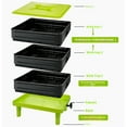 thumbnail image 4 of relayinert 3-Tier Worm Composting Box, Composting Garden Kitchen Durable, Easy Clean. And Outdoor Worm Composting, Starter Kit, 4 of 6