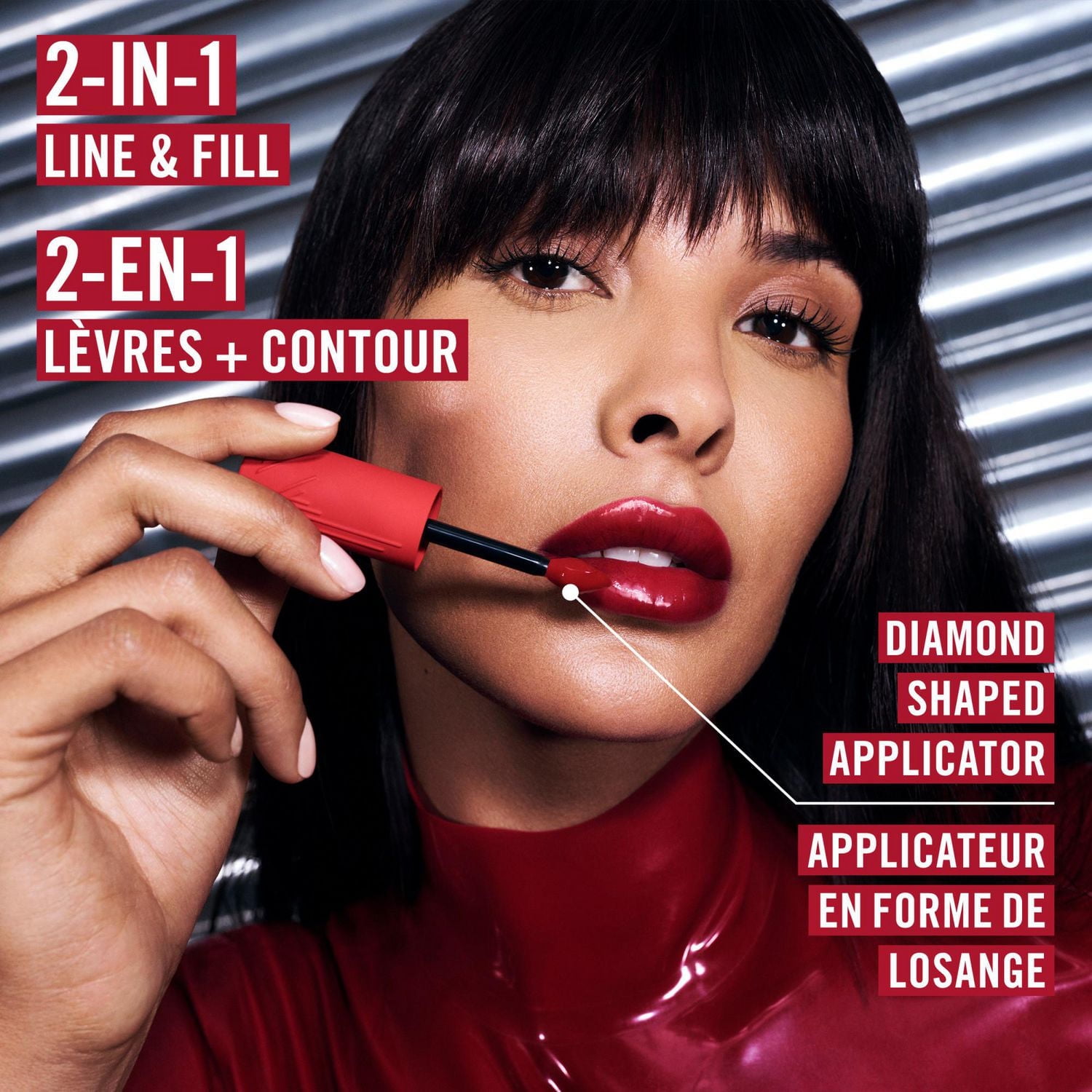 Rimmel Encre à lèvres Thrill Seeker Lip Latex, Rouge à lèvres liquide, Brillant à lèvres, Rouge à lèvres, Encre à lèvres, Brillance lisse, Hydratation, Acide hyaluronique, Vitamine E, Aloe vera LATEX EXTRÊME 3D BRILLANT