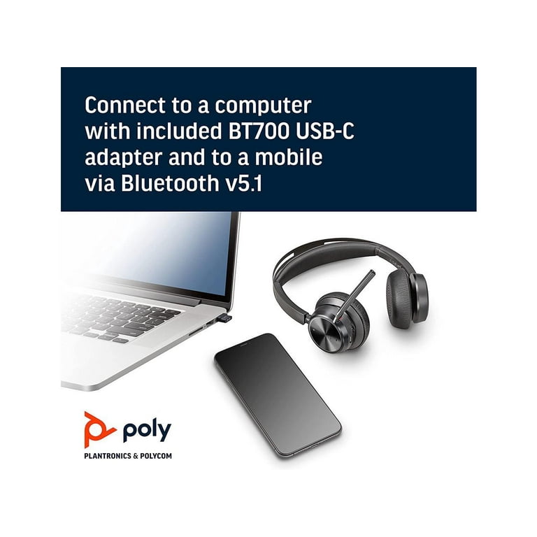 Poly Voyager Focus UC Bluetooth Headset with USB Type-C