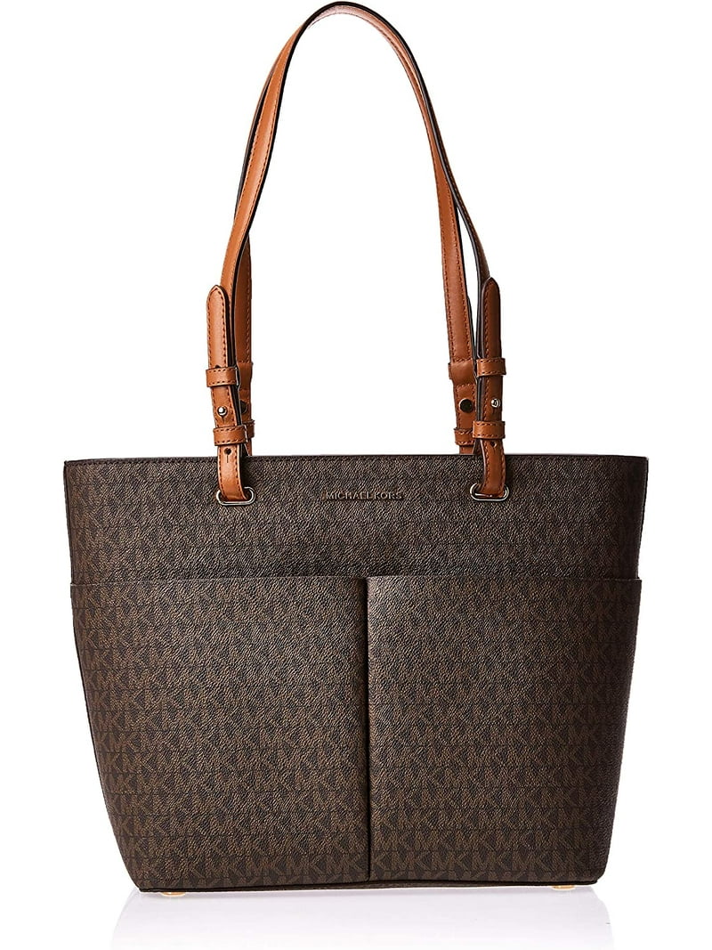 MICHAEL Michael Kors Bedford Medium Top Zip Pocket Tote Brown